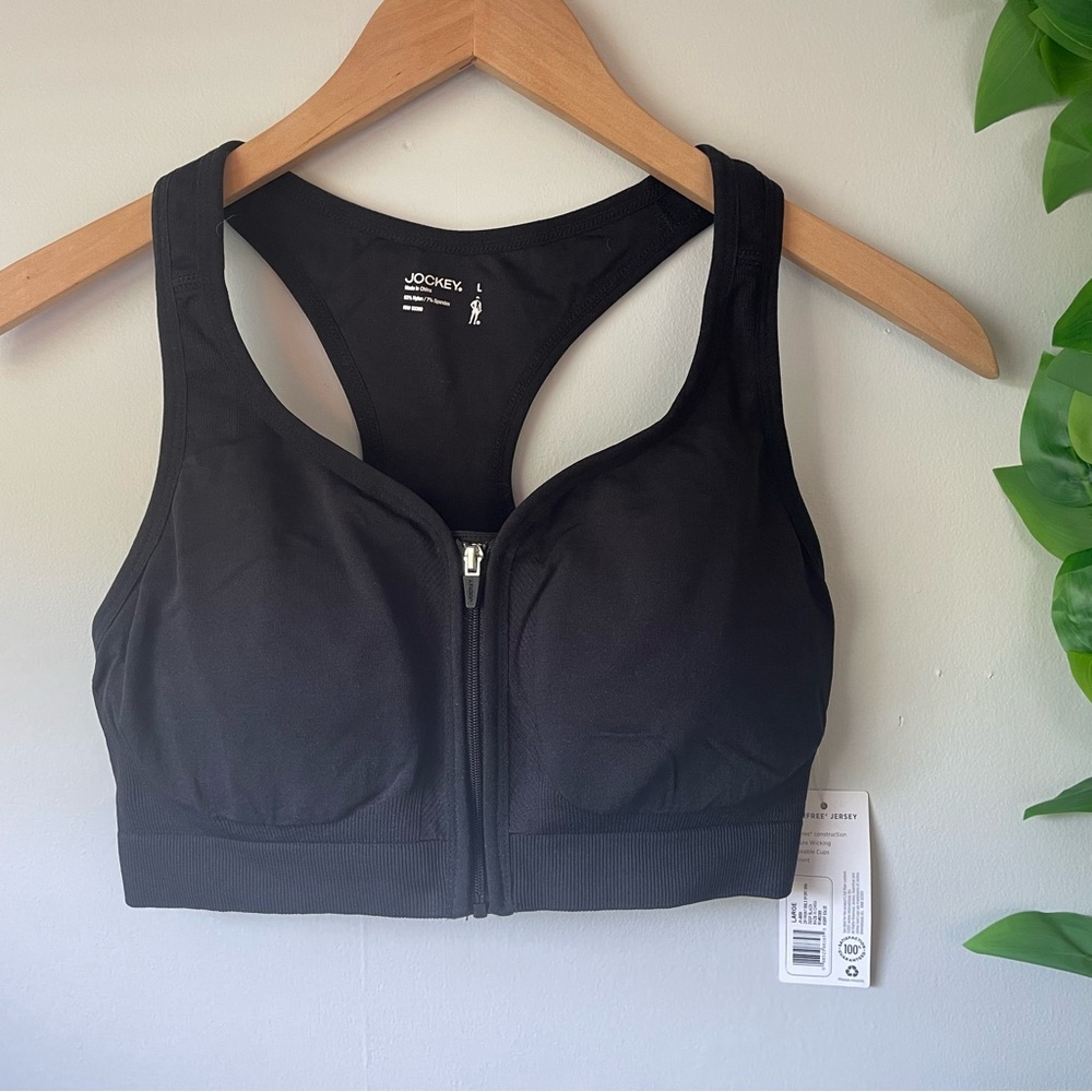 Jockey Zip Up Sports Bra